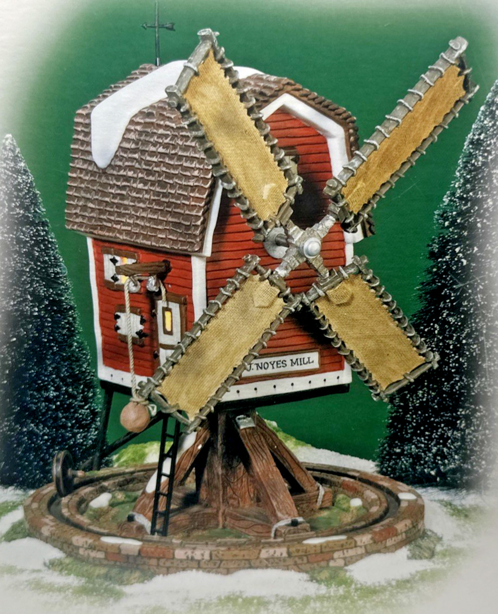 Department 56 New England Village "J. Noyes Mill" Working Windmill 55672 w/ Box